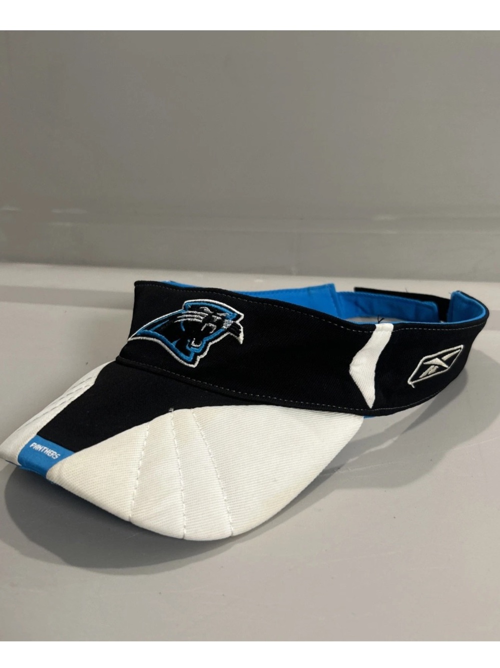 Official Y2K Carolina Panthers Sideline NFL Reebok Authentic Adjustable Visor